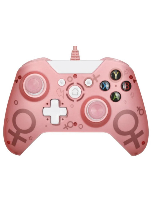 Проводной геймпад N-1 (Розовый) (Xbox One/Series X|S/PS3/ PC)
